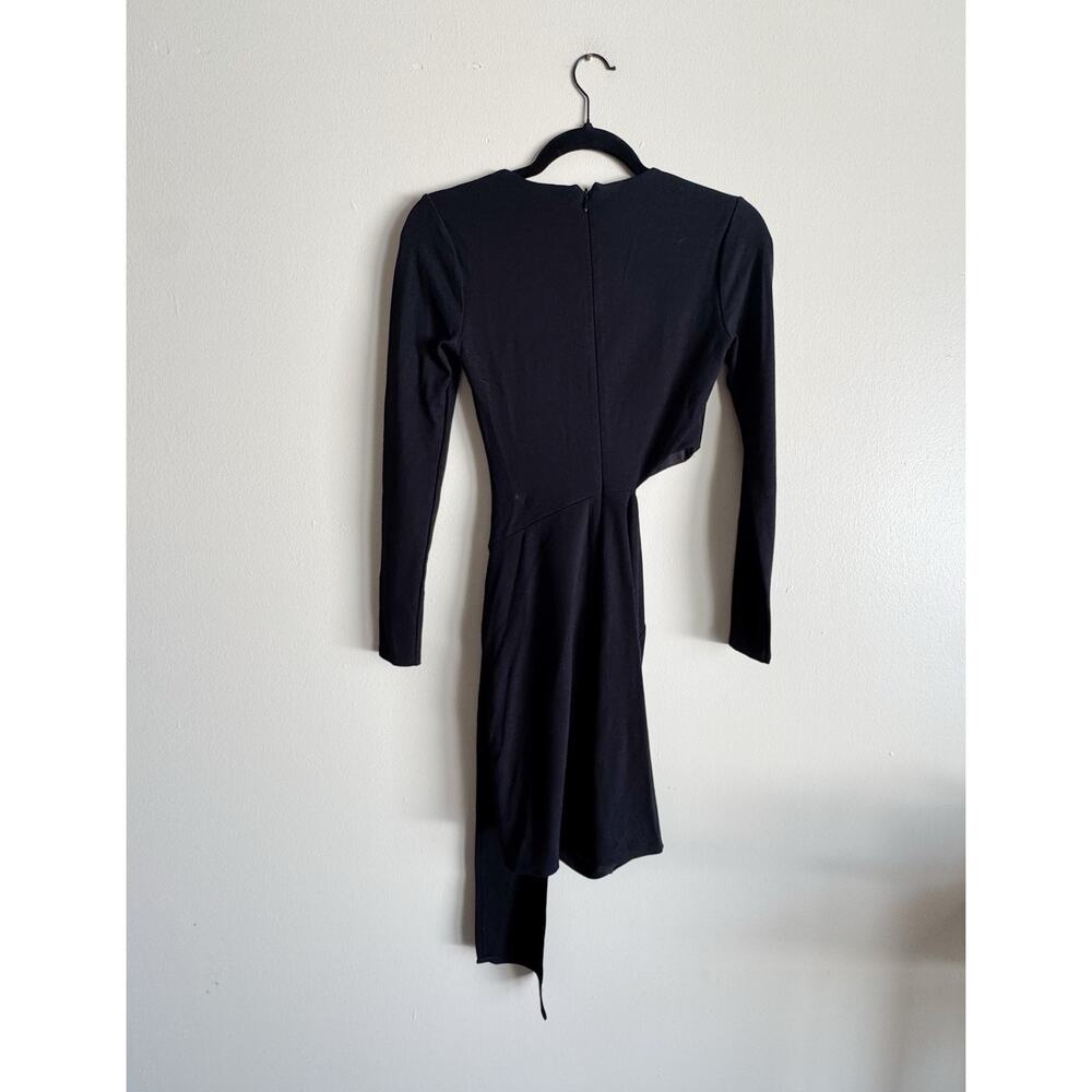NBD Black Long Sleeve Vices Cutout Bodycon Mini Dress XS Sexy Going Out Party - Picture 9 of 11